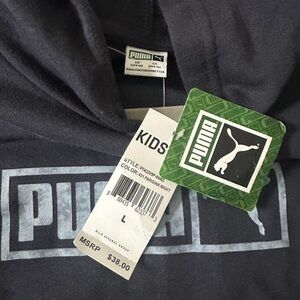 Puma Kids Black Hoodie